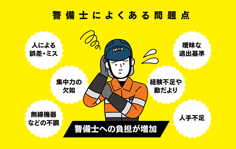 警備士によくある問題点